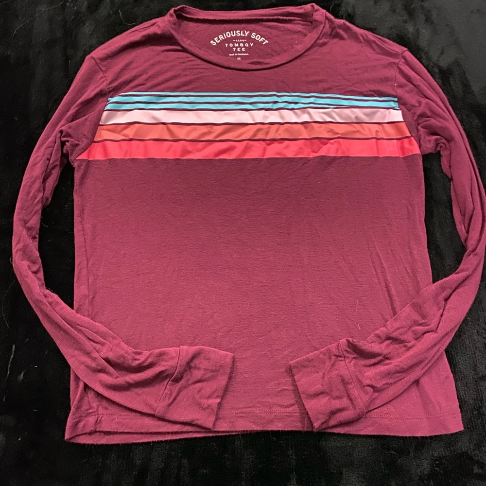 A Maroon Aero Seriously Soft Tom Boy T
